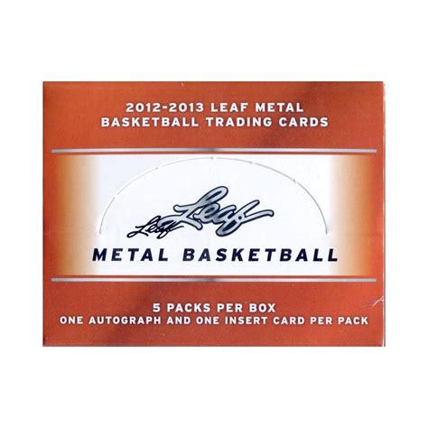 2012 13 leaf metal basketball hobby box retail|2012/13 Leaf Metal Basketball Hobby Box .